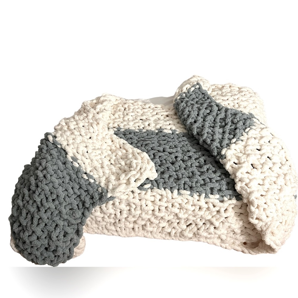 XXL chunky knit throw/blanket